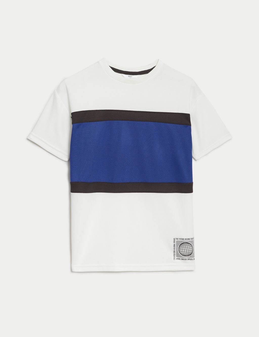 Striped Mesh T-Shirt (6-16 Yrs) image 2