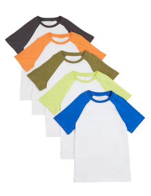 

Boys M&S Collection 5pk Pure Cotton T-Shirts (6 -16 Yrs) - Multi, Multi