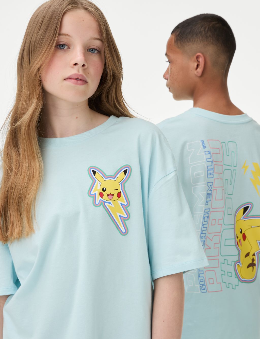 Pure Cotton Pokémon T-shirt (6-16 Yrs)