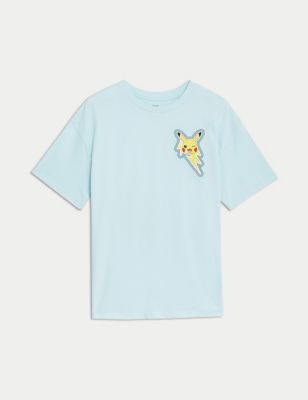 

Boys M&S Collection Pure Cotton Pokémon T-shirt (6-16 Yrs) - Blue, Blue