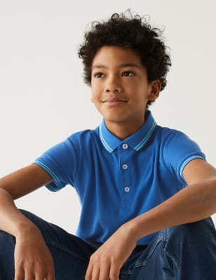 

M&S Collection Polo 100% algodón (6-16 años) - Bright Blue, Bright Blue