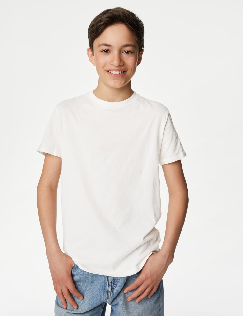 2pc Pure Cotton Shirt & T-Shirt Set (6-16 Yrs) image 4