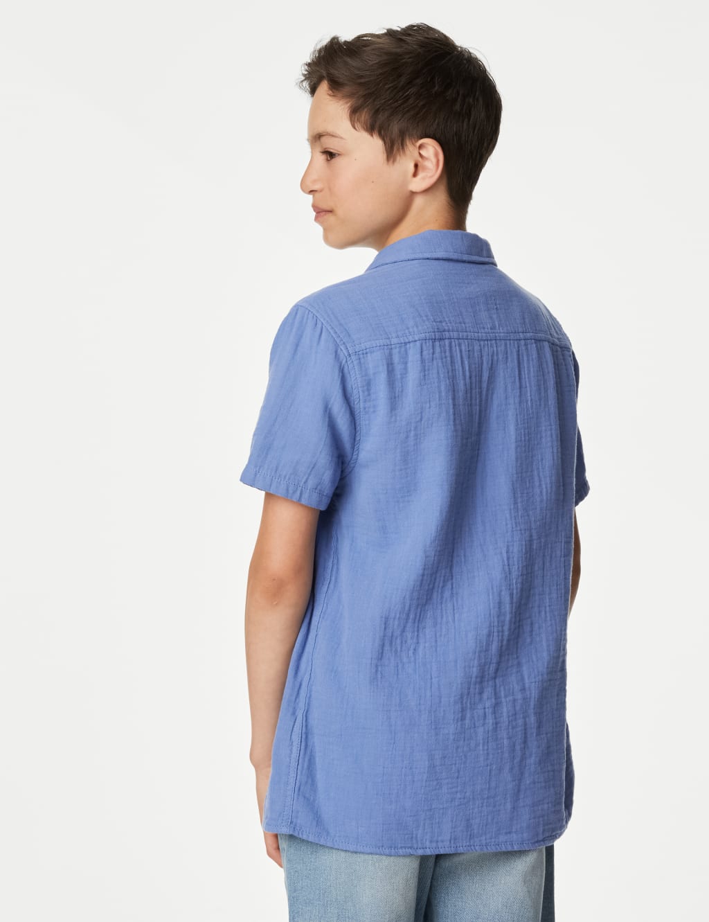 2pc Pure Cotton Shirt & T-Shirt Set (6-16 Yrs) image 5