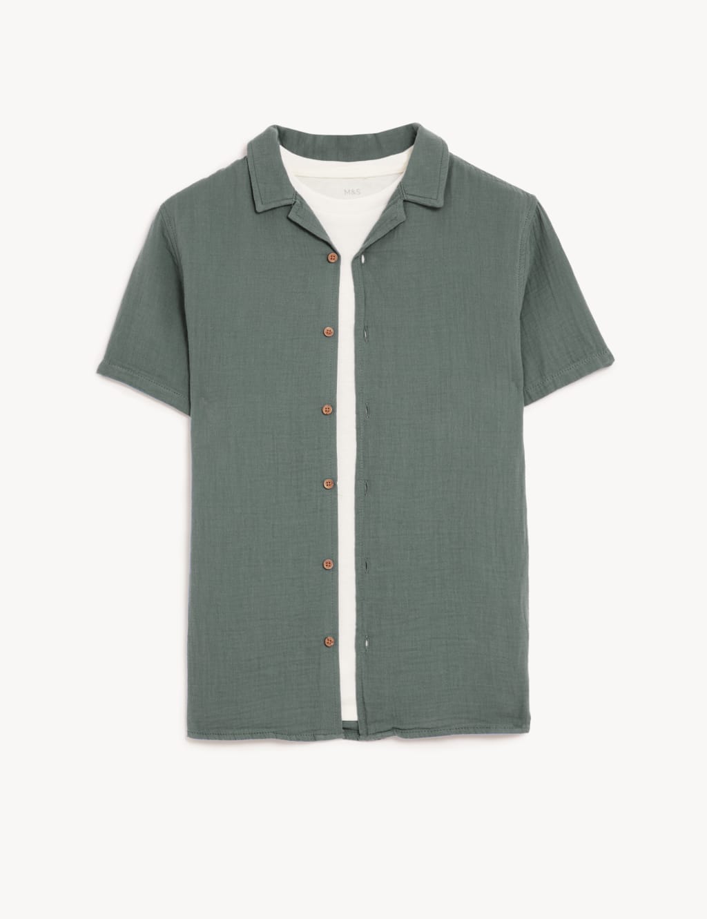 2pc Pure Cotton Shirt & T-Shirt Set (6-16 Yrs) image 2
