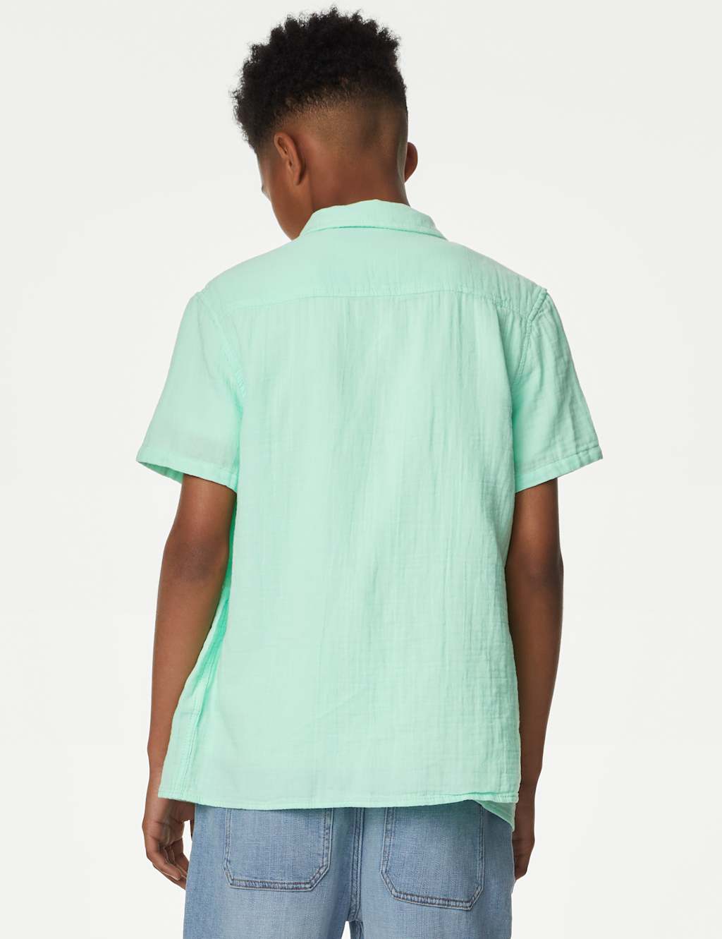 2pc Pure Cotton Shirt & T-Shirt Set (6-16 Yrs) image 4