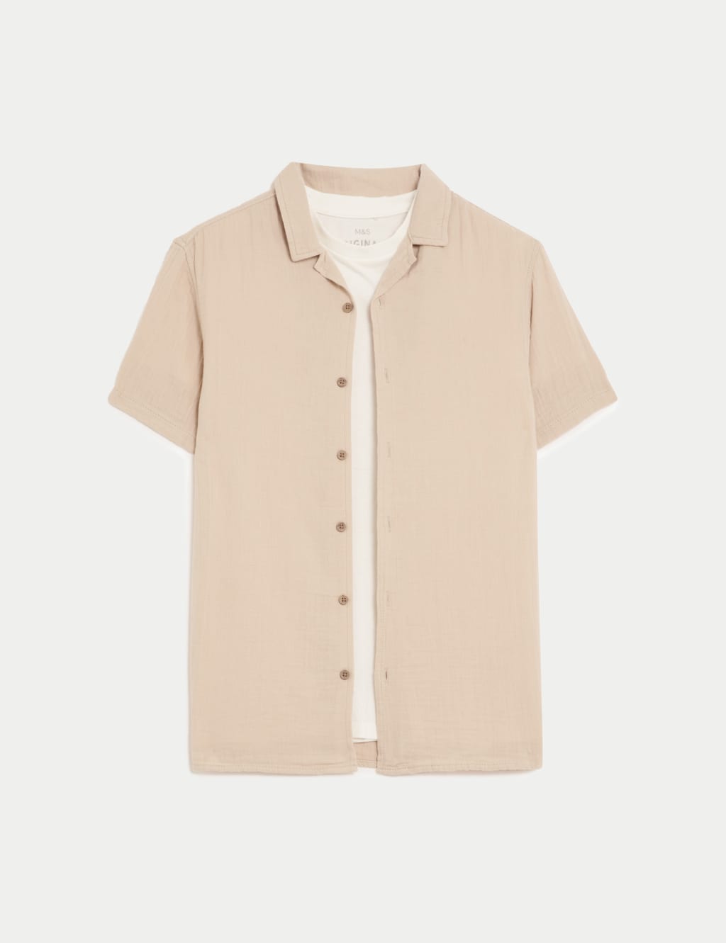 2pc Pure Cotton Shirt & T-Shirt Set (6-16 Yrs)