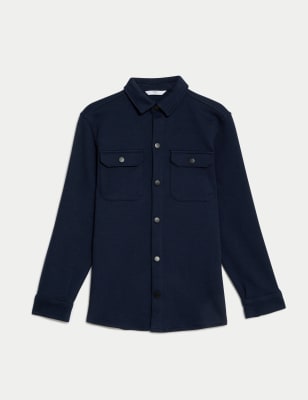 

Boys M&S Collection Cotton Rich Overshirt (6-16 Yrs) - Navy, Navy