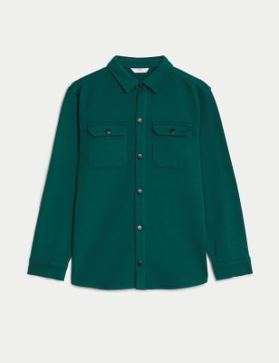 

Boys M&S Collection Cotton Rich Overshirt (6-16 Yrs) - Dark Green, Dark Green