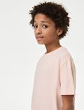 2 件棕榈印花衬衫和 T 恤套装（6-16 岁）