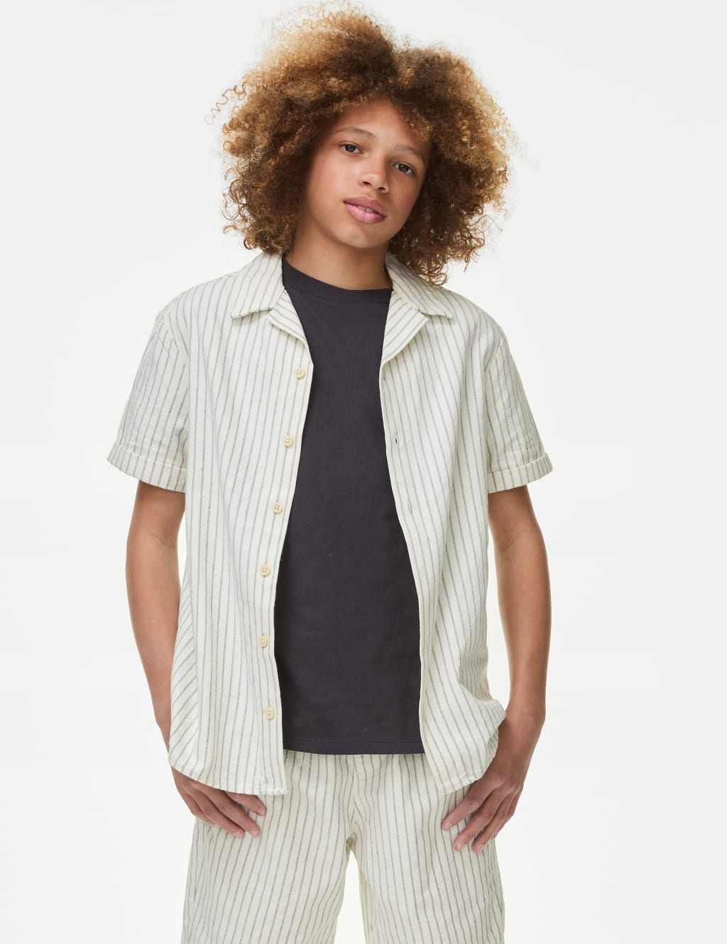 BOYS SHORT SLEEVE SHIRT 4-10 A PAINTED VILLAGE