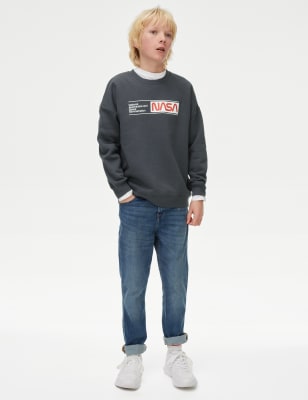 Cotton Rich NASA™ Sweatshirt (6-16 Yrs) - IT