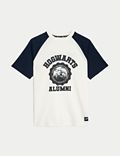 T-Shirt aus reiner Baumwolle mit Harry Potter™ Hogwarts-Motiv (6–16 Jahre)