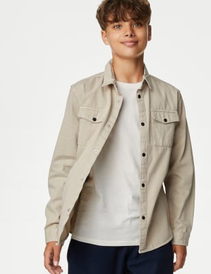 

Boys M&S Collection 2pc Pure Cotton Shirt & T-Shirt (6-16 Yrs) - Oatmeal, Oatmeal
