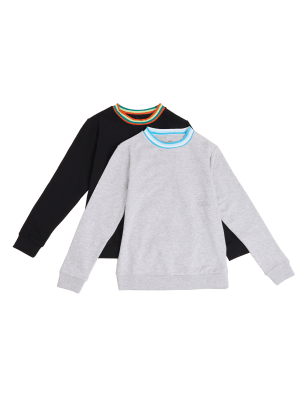 

M&S Collection Pack de 2 sudaderas adaptables (2-16 años) - Multi, Multi