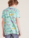 2pc Cotton Shark Shirt & T-Shirt (6-16 Yrs)