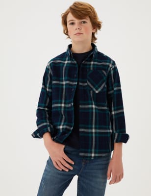 

Boys M&S Collection 2pc Pure Cotton Shirt & T-Shirt (6-16 Yrs) - Blue Mix, Blue Mix