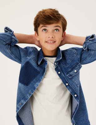 Denim shirt kids sale