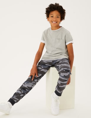 

Boys M&S Collection Adaptive Camouflage Joggers (2-16 Yrs) - Black Mix, Black Mix