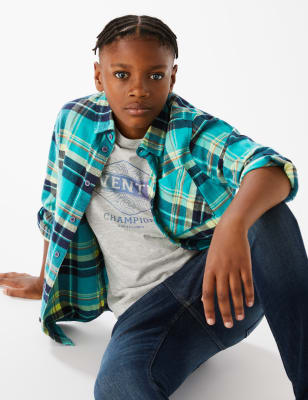 T-shirt Ultimate en coton mélangé | WHITE | T-shirts | M&S CA