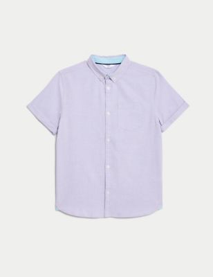 Pure Cotton Plain Shirt (6-16 Yrs)