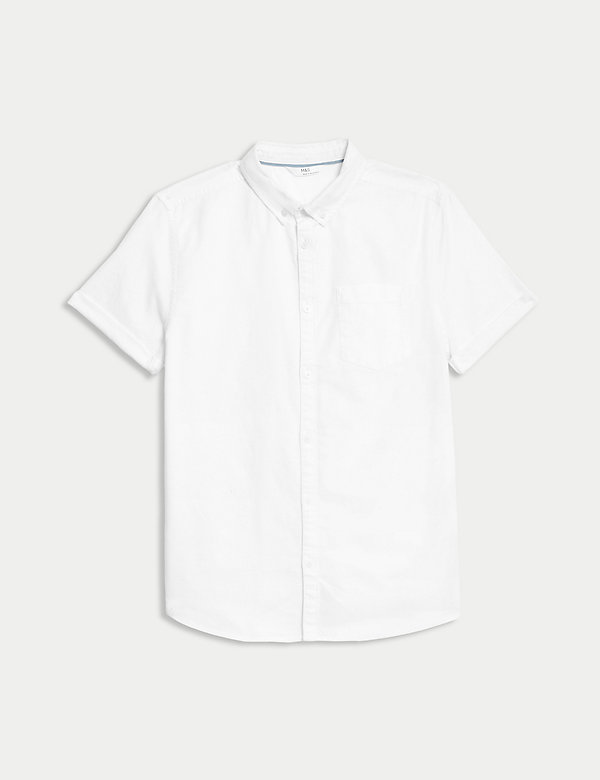Pure Cotton Plain Shirt (6-16 Yrs) - NZ