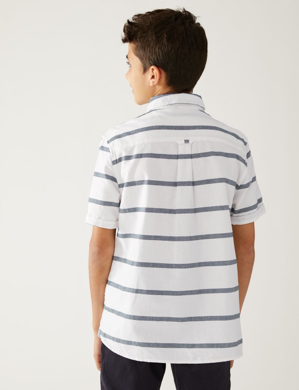 Pure Cotton Striped Shirt (6-16 Yrs) image 3