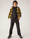 2pc Pure Cotton Checked Shirt and T-Shirt (6-16 Yrs)