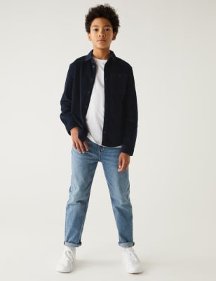 

Boys M&S Collection Pure Cotton Cord Shirt (6-16 Yrs) - Navy, Navy