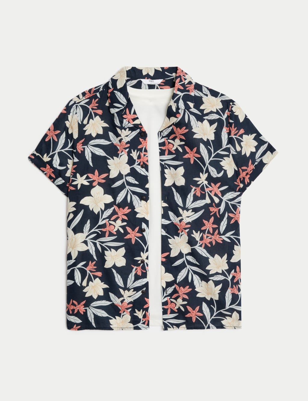 2pc Cotton Rich Floral Shirt & T-Shirt Set (6-16 Yrs) image 2