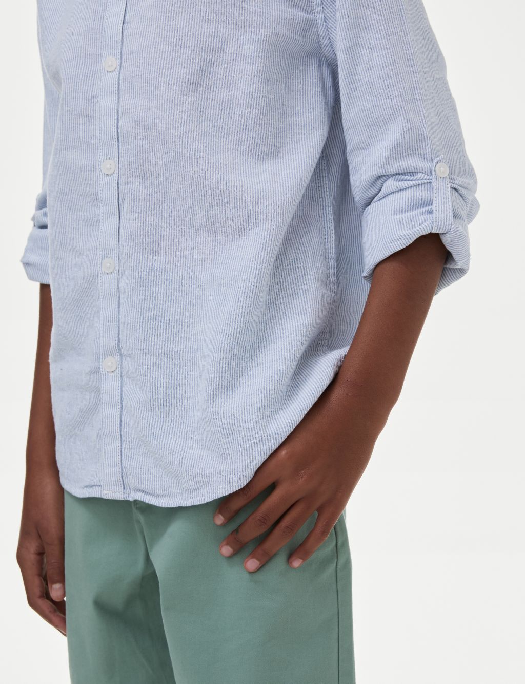 Cotton Rich Textured Shirt (6-16 Years) image 3