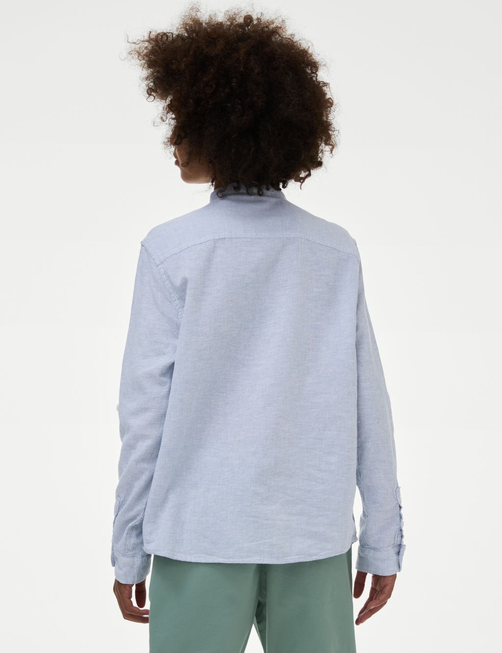 Cotton Rich Textured Shirt (6-16 Years) image 4