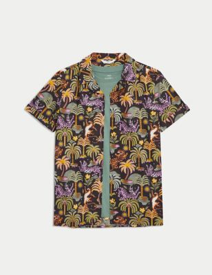 

Boys M&S Collection 2pc Pure Cotton Printed Shirt & T-Shirt Set (6-16 Yrs) - Charcoal Mix, Charcoal Mix