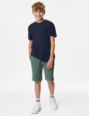 2pk Cotton Rich Shorts (6-16 Yrs)