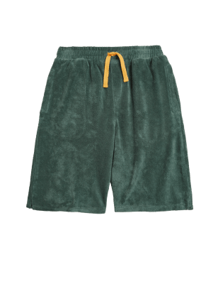 

Boys M&S Collection Cotton Rich Towelling Shorts (6-16 Yrs) - Green, Green