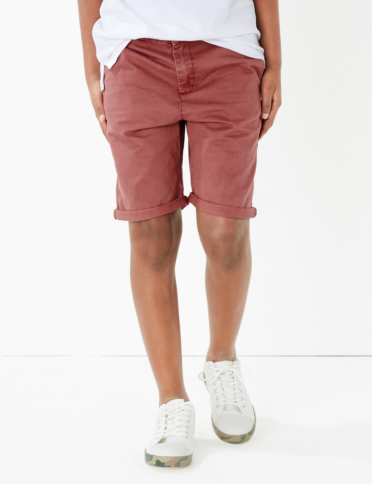 Pure Cotton Chino Shorts (6-16 Yrs)