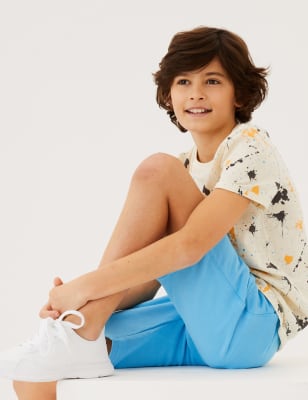 

Boys M&S Collection Cotton Rich Shorts (6-16 Yrs) - Blue, Blue