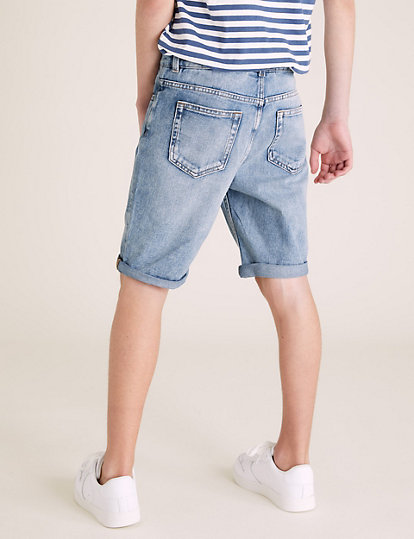 Denim Plain Shorts (6-16 Yrs)