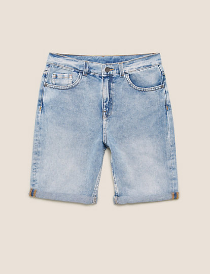 Denim Plain Shorts (6-16 Yrs)