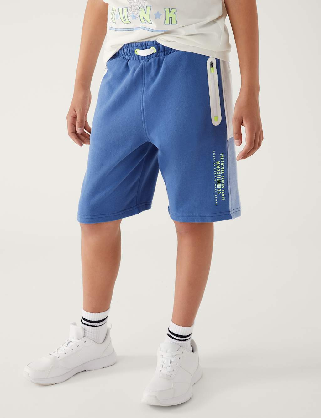 Cotton Rich Side Stripe Shorts (6-16 Yrs) image 3