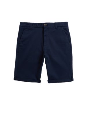 

Boys M&S Collection Cotton Rich Chino Shorts (6-16 Yrs) - Navy, Navy
