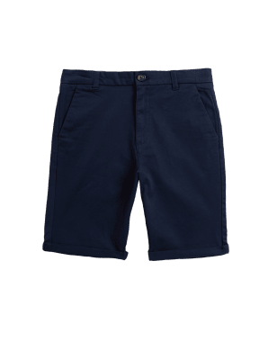 

M&S Collection Chinoshorts mit hohem Baumwollanteil (6-16 J.) - Navy, Navy