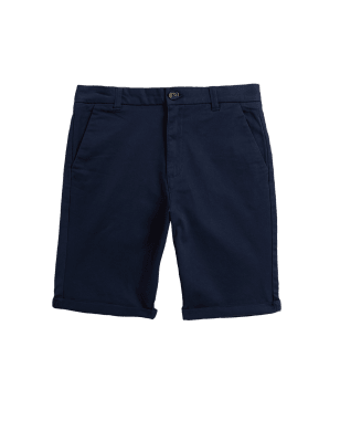 

Boys M&S Collection Cotton Rich Chino Shorts (6-16 Yrs) - Navy, Navy