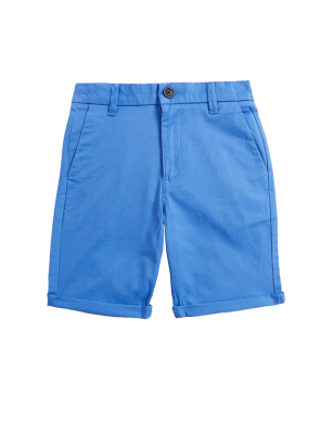 

Boys M&S Collection Cotton Rich Chino Shorts (6-16 Yrs) - Azure Blue, Azure Blue