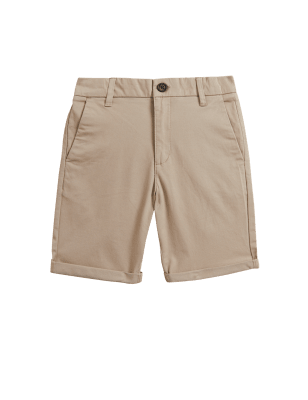 

M&S Collection Chinos cortos de algodón (6-16 años) - Stone, Stone