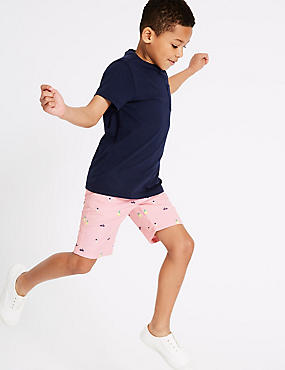 PLUS Cotton Shorts with Stretch (3-16 Years)