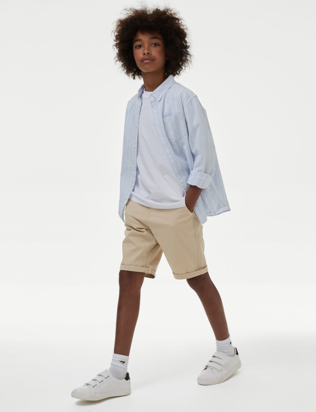 Cotton Rich Chino Shorts (6-16 Yrs) image 1