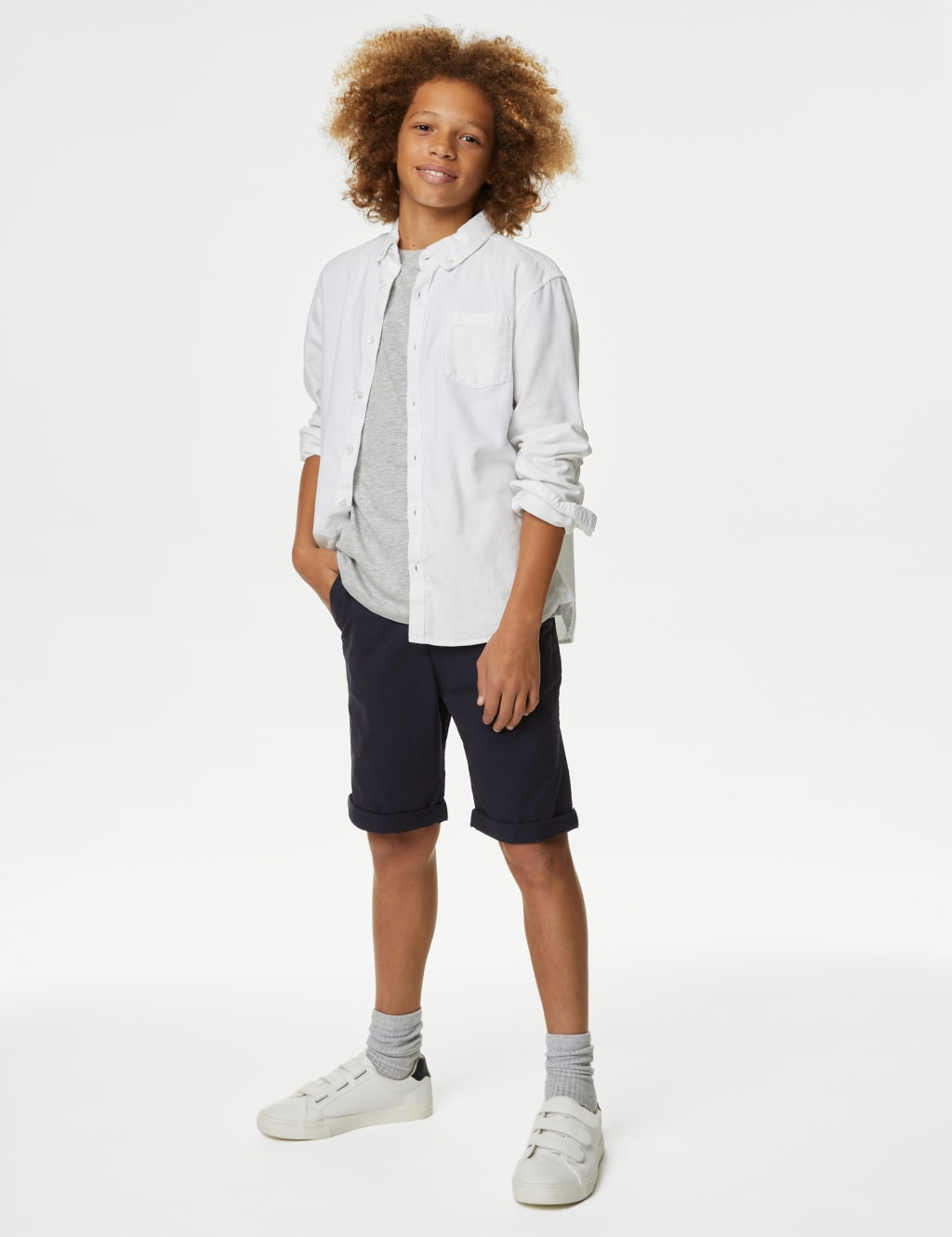 Cotton Rich Chino Shorts (6-16 Yrs) image 1