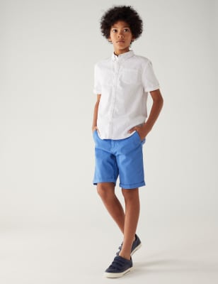 

Boys M&S Collection Cotton Rich Chino Shorts (6-16 Yrs) - Azure Blue, Azure Blue