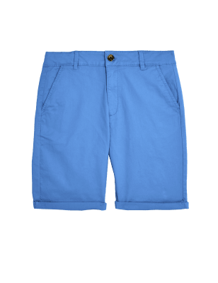 

Boys M&S Collection Cotton Rich Chino Shorts (6-16 Yrs) - Azure Blue, Azure Blue