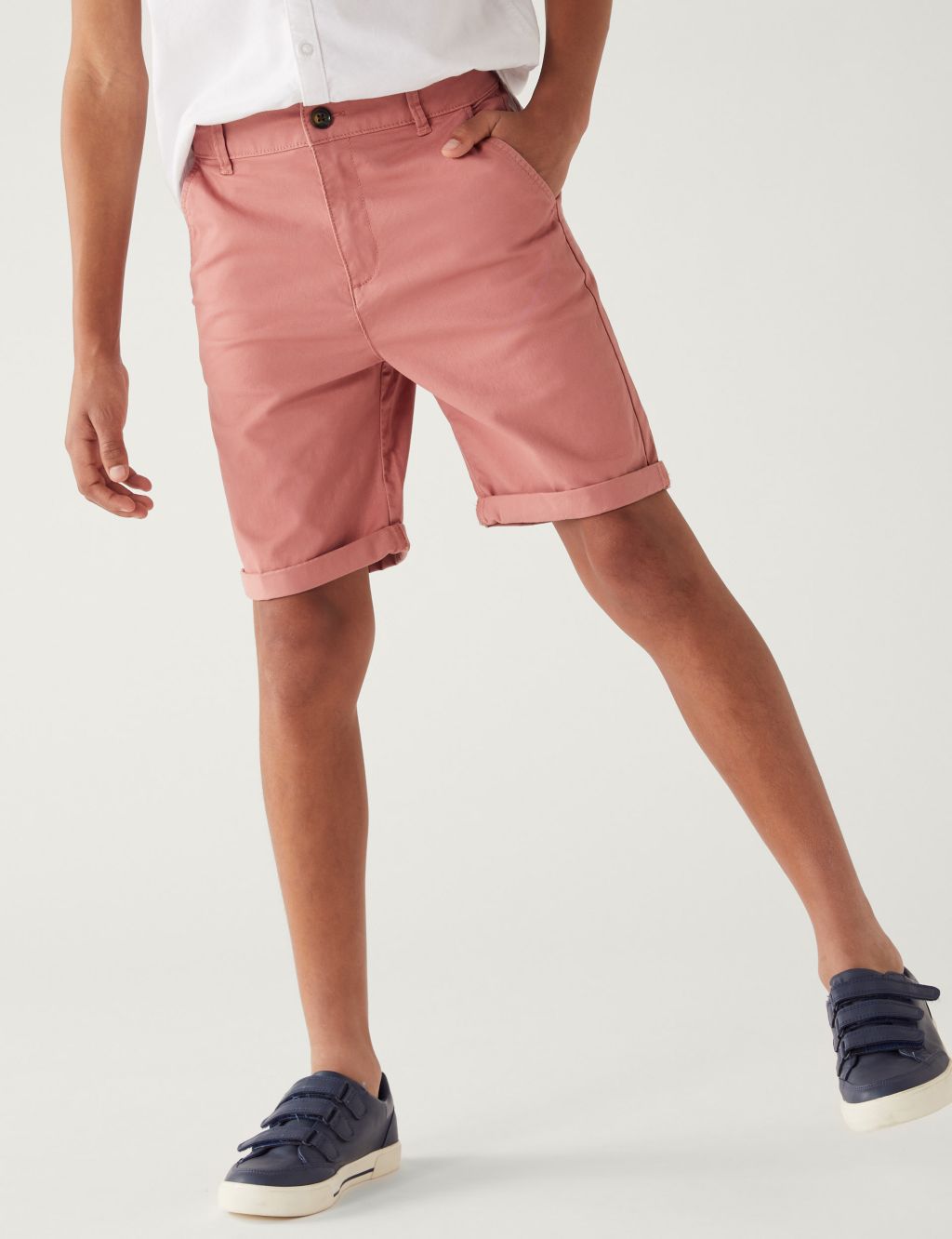Cotton Rich Chino Shorts (6-16 Yrs) image 3